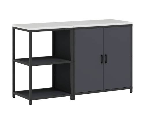 Virtuves Glabāšanas Komplekts 2 Pcs Antracīta 150 X 50 X 92 Cm Vidaxl