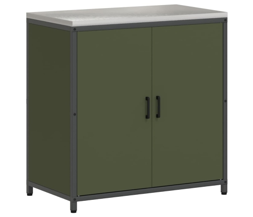 Virtuves Glabāšanas Komplekts 2 Pcs Olīvu Zaļš 150 X 50 X 92 Cm Vidaxl