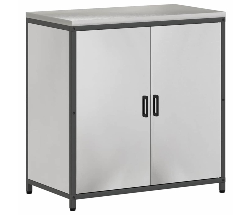 Virtuves Glabāšanas Komplekts 2 Pcs Sudrabs 150 X 50 X 92 Cm Vidaxl