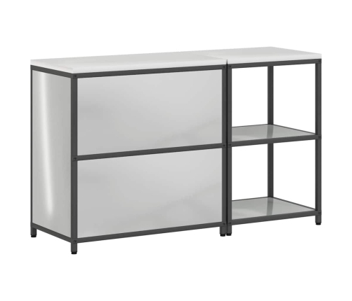 Virtuves Glabāšanas Komplekts 2 Pcs Sudrabs 150 X 50 X 92 Cm Vidaxl