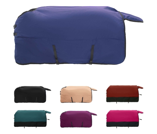 Zirgu Sega Tumši Zaļa Un Melna 75 Cm Poliesters Vidaxl