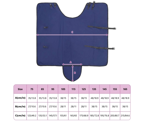 Zirgu Sega Tumši Zaļa Un Melna 75 Cm Poliesters Vidaxl