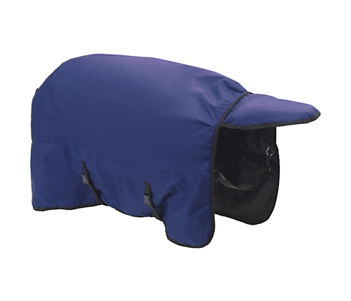 Zirgu Sega Tumši Zaļa Un Melna 145 Cm Poliesters Vidaxl