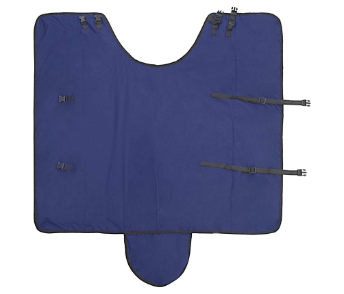 Zirgu Sega Tumši Zaļa Un Melna 155 Cm Poliesters Vidaxl