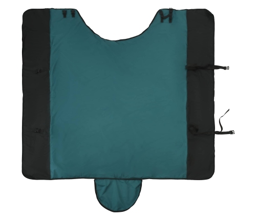 Zirgu Sega Tumši Zaļa Un Melna 155 Cm Poliesters Vidaxl