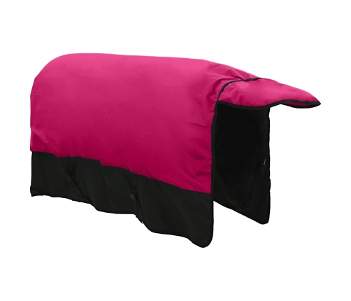 Zirgu Sega Rožains Un Melns 165 Cm Poliesters Vidaxl