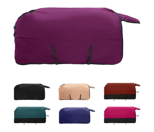 Zirgu Sega Tumši Zaļa Un Melna 85 Cm Poliesters Vidaxl