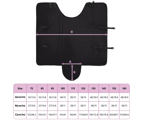 Zirgu Sega Tumši Zaļa Un Melna 135 Cm Poliesters Vidaxl