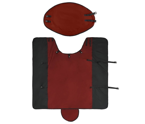 Zirgu Sega Tumši Zaļa Un Melna 165 Cm Poliesters Vidaxl