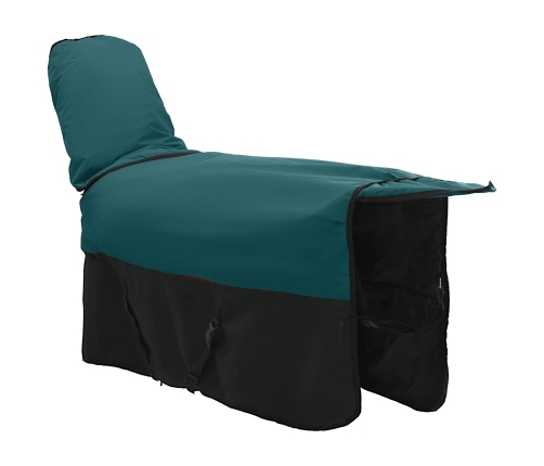 Zirgu Sega Tumši Zaļa Un Melna 85 Cm Poliesters Vidaxl