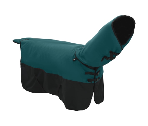 Zirgu Sega Tumši Zaļa Un Melna 135 Cm Poliesters Vidaxl