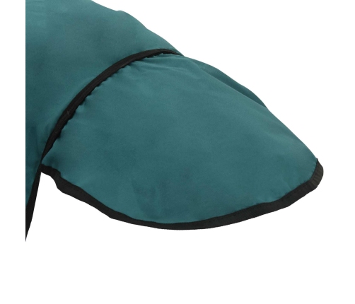 Zirgu Sega Tumši Zaļa Un Melna 155 Cm Poliesters Vidaxl