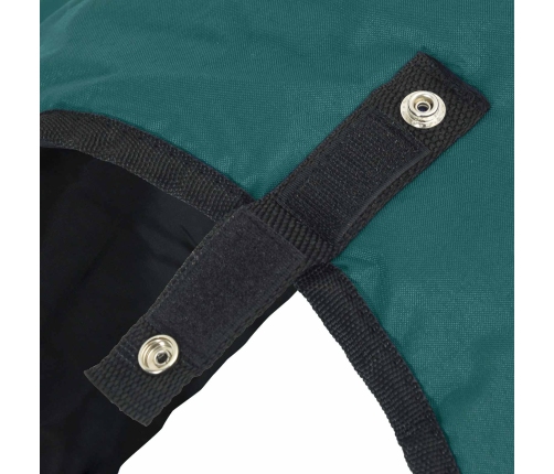 Zirgu Sega Tumši Zaļa Un Melna 165 Cm Poliesters Vidaxl