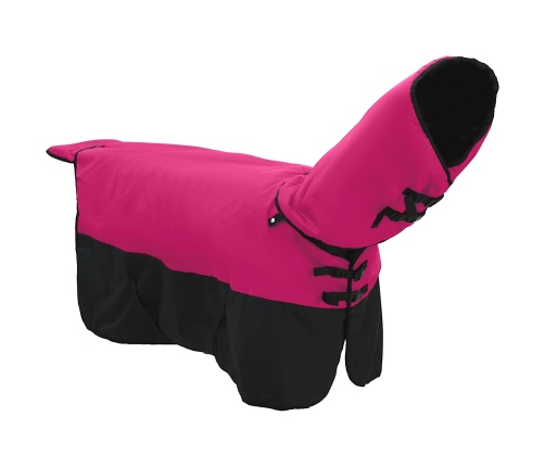 Zirgu Sega Rožains Un Melns 75 Cm Poliesters Vidaxl