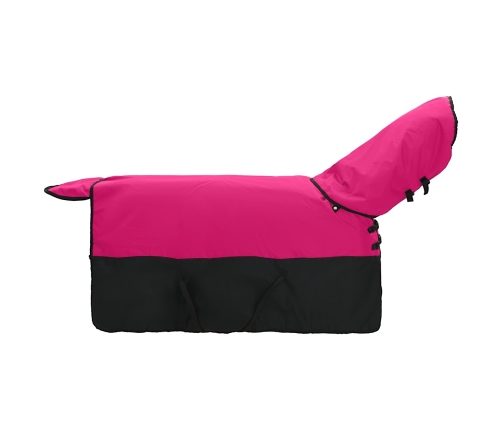 Zirgu Sega Rožains Un Melns 145 Cm Poliesters Vidaxl