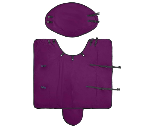 Zirgu Sega Tumši Zaļa Un Melna 75 Cm Poliesters Vidaxl