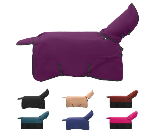 Zirgu Sega Tumši Zaļa Un Melna 165 Cm Poliesters Vidaxl