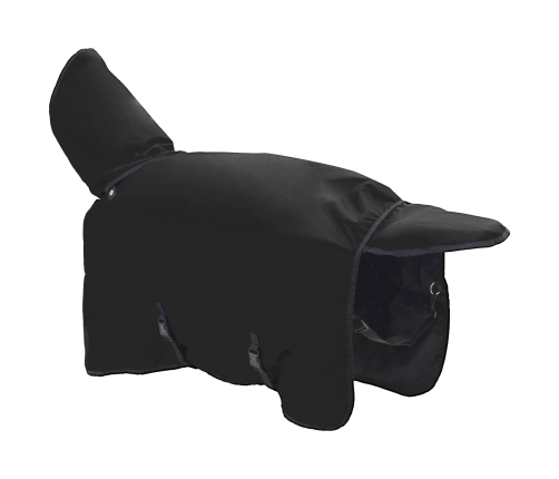 Zirgu Sega Tumši Zaļa Un Melna 155 Cm Poliesters Vidaxl