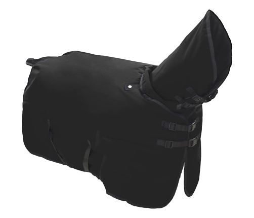 Zirgu Sega Tumši Zaļa Un Melna 165 Cm Poliesters Vidaxl