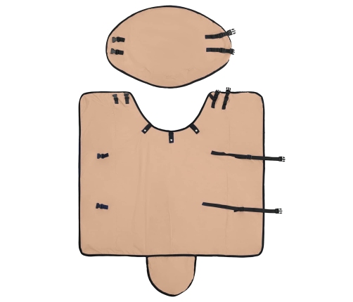 Zirgu Sega Kapučīno 155 Cm Poliesters Vidaxl