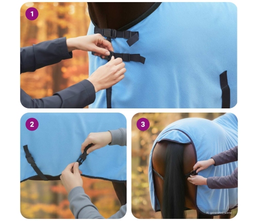 Zirgu Sega Pilns Akva Poliesters Vidaxl