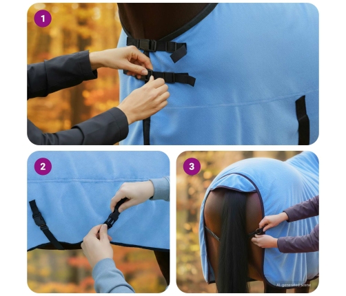 Zirgu Sega Pilns Akva Poliesters Vidaxl