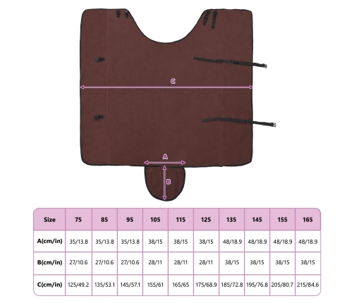 Zirgu Sega Pilnīgs Tumši Brūns Poliesters Vidaxl
