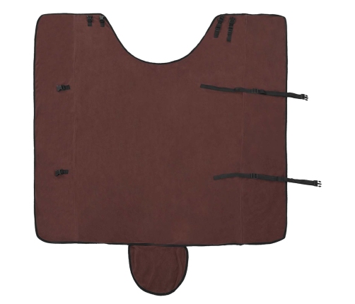 Zirgu Sega Pilnīgs Tumši Brūns Poliesters Vidaxl