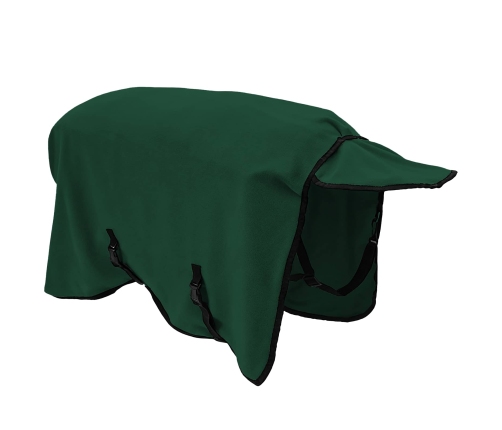 Zirgu Sega Pilnīgi Tumši Zaļa Poliesters Vidaxl