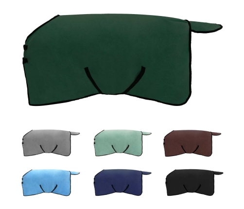 Zirgu Sega Pilnīgi Tumši Zaļa Poliesters Vidaxl