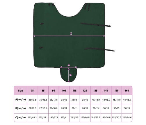 Zirgu Sega Pilnīgi Tumši Zaļa Poliesters Vidaxl