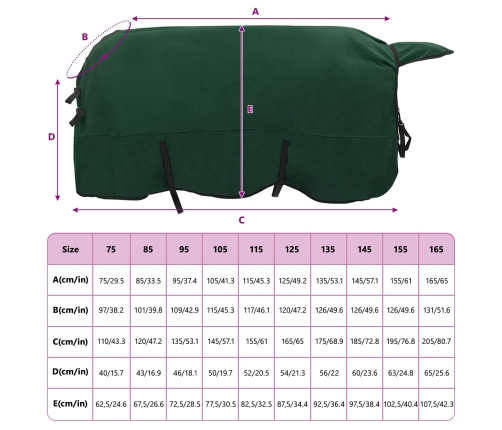 Zirgu Sega Pilnīgi Tumši Zaļa Poliesters Vidaxl