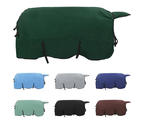 Zirgu Sega Pilnīgi Tumši Zaļa Poliesters Vidaxl