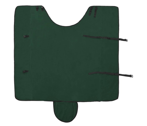 Zirgu Sega Pilnīgi Tumši Zaļa Poliesters Vidaxl