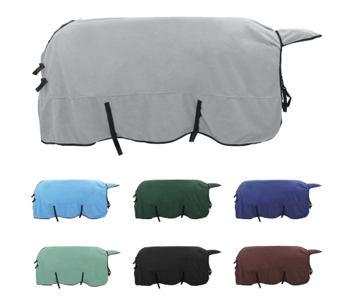 Zirgu Sega Pilnīgi Gaiši Pelēks Un Rozā Poliesters Vidaxl