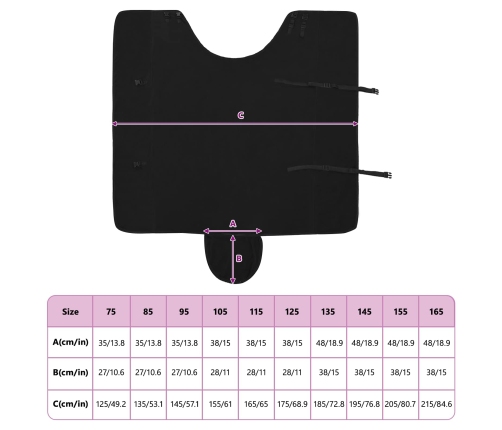 Zirgu Sega Melna Poliesters Vidaxl
