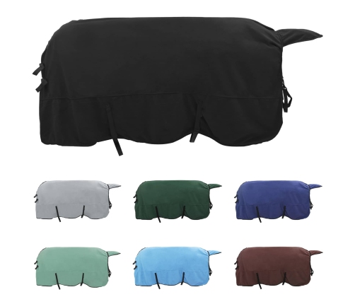 Zirgu Sega Melna Poliesters Vidaxl