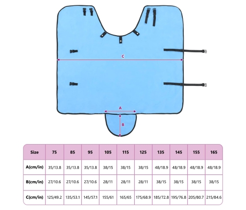Zirgu Sega Pilns Akva 75 Cm Poliesters Vidaxl