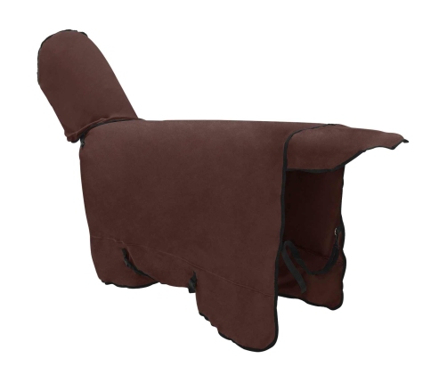 Zirgu Sega Pilnīgs Tumši Brūns Poliesters Vidaxl