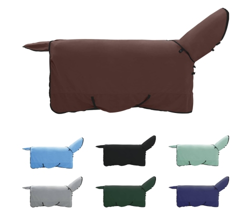 Zirgu Sega Pilnīgs Tumši Brūns Poliesters Vidaxl