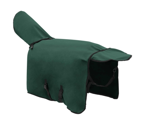 Zirgu Sega Pilnīgi Tumši Zaļa Poliesters Vidaxl