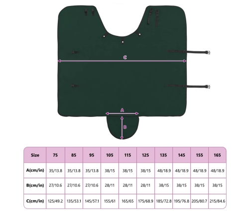 Zirgu Sega Pilnīgi Tumši Zaļa Poliesters Vidaxl