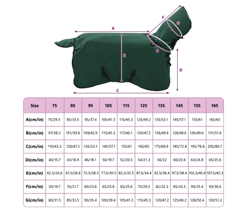 Zirgu Sega Pilnīgi Tumši Zaļa Poliesters Vidaxl