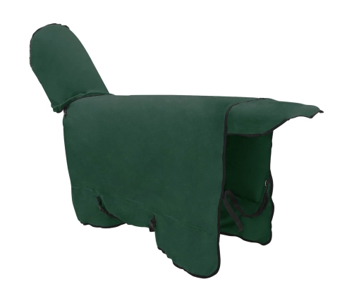 Zirgu Sega Pilnīgi Tumši Zaļa Poliesters Vidaxl