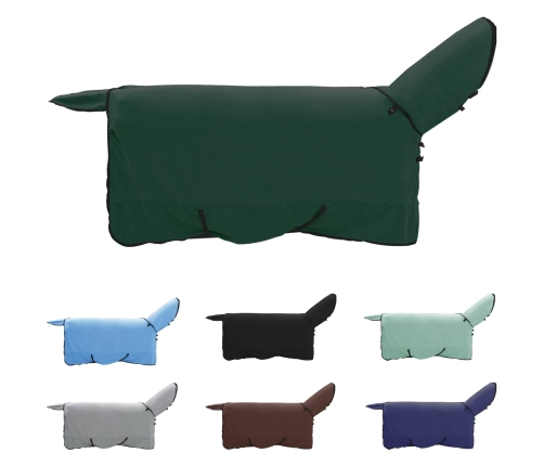 Zirgu Sega Pilnīgi Tumši Zaļa Poliesters Vidaxl