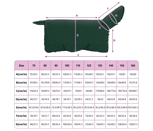 Zirgu Sega Pilnīgi Tumši Zaļa Poliesters Vidaxl