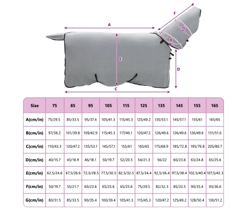 Zirgu Sega Pilnīgi Gaiši Pelēks Un Rozā Poliesters Vidaxl
