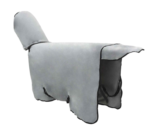 Zirgu Sega Pilnīgi Gaiši Pelēks Un Rozā Poliesters Vidaxl