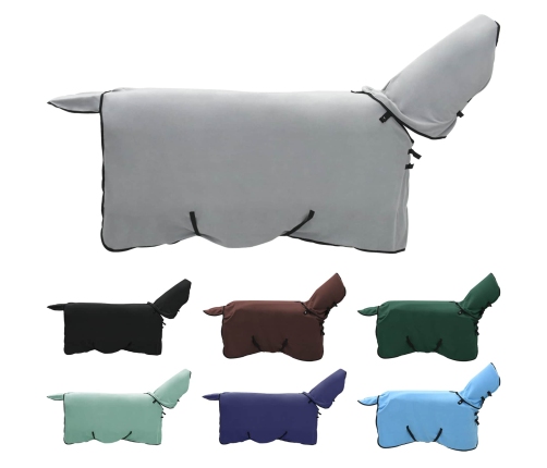 Zirgu Sega Pilnīgi Gaiši Pelēks Un Rozā Poliesters Vidaxl