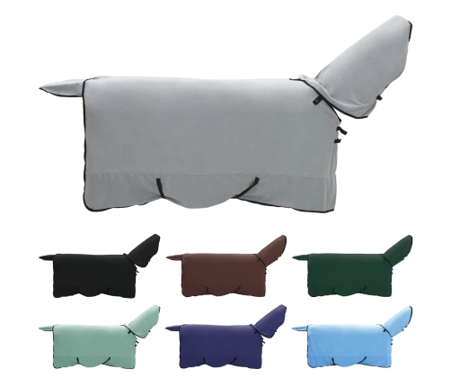 Zirgu Sega Pilnīgi Gaiši Pelēks Un Rozā Poliesters Vidaxl